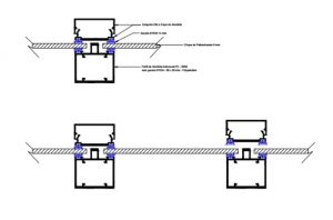 Perfil de aluminio Estrutural PC5550 para vidro e policarbonato Polysolution