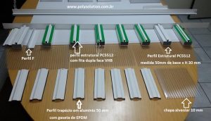 Sistema modular Polysolution de instalação de Policarbonato - DIY - Faça voce mesmo