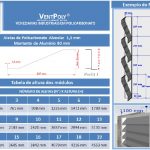 Veneziana industrial em Policarbonato compacto 1,3 mm Leitosa VentPoly - Polysolution