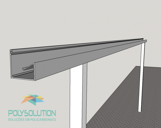 Comparação caracteristicas Perfil Viga-calha PC 4411 e Perfil viga-calha PC 4411 em Aluminio 3 e 4 polegadas - Polysolution