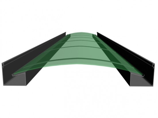 Comparação caracteristicas Perfil Viga-calha PC 4411 e Perfil viga-calha PC 4411 em Aluminio 3 e 4 polegadas - Polysolution