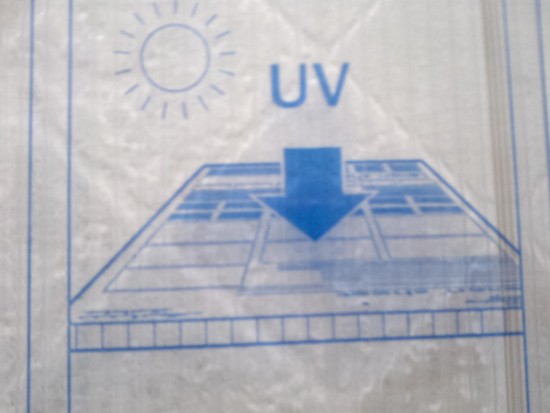 Face externa proteção UV para cima alveolar 10 mm
