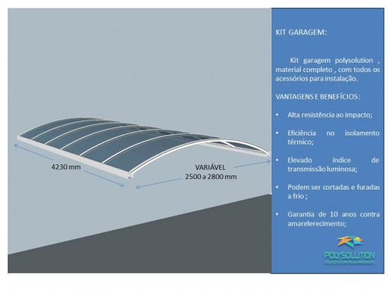 Sistema modular com chapas de Policarbonato compacto e perfis de aluminio Polysolution