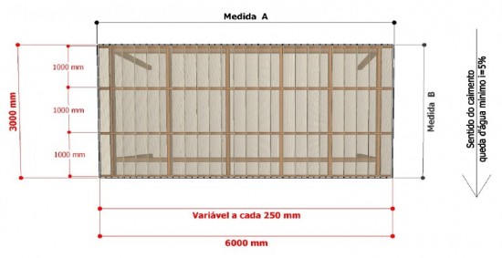 Pergolado de MAdeira coberto com as Telhas de Policarbonato click Polysolution Cor Cinza escuro ou cor fumê - sistema modular em Policarbonato Click