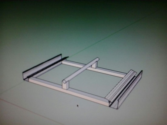 Cobertura de policarbonato curva em arco com as Telhas de Policarbonato click cor Infra Red Branco Leitoso Heat Bloc Ouro - utilizando perfil viga-calha PC 4412 em aluminio 76,2 mm - Polysolution