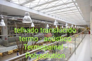 Termopainel telha de Policarbonato alveolar Trapezoidal translucido 30x1005x11.800 mm - Polysolution