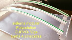 Perfil de Aluminio Estrutural Viga-Calha PC4412 -100 - calha Estrutural Polysolution