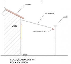 perfil estrutural de aluminio PC 5512 com arremate Polysolution