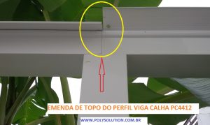 Como fazer uma emenda de topo no perfil viga-calha PC4412 e Perfil Estrutural de aluminio PC5512 Polysolution