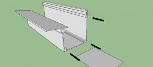 Como emendar um perfil de aluminio VIga-CAlha PC4412 de topo e manter a vedação - POlysolution