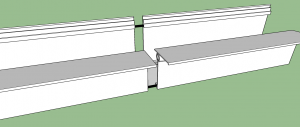 Como emendar um perfil de aluminio VIga-CAlha PC4412 de topo e manter a vedação - POlysolution