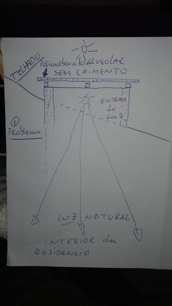 Claraboia de Policarbonato em substituição ao domo de acrilico Polysolution 1