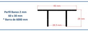 Toldo de Policarbonato com os perfis de aluminio Banzo 60 mmPolysolution