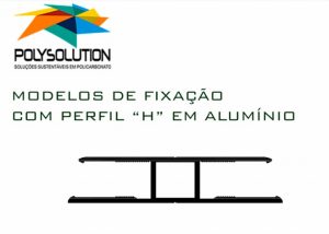 Pergolado de madeira com perfil de aluminio Estrutural H de 10 mm Polysolution