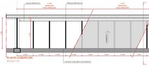 pergolado de concreto coberto com policarbonato caimento zero - Polysolution