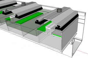 como montar uma cobertura de Policarbonato ou vidro laminado com os perfis de Aluminio Estrutural da Polysolution