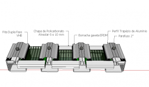 como montar uma cobertura de Policarbonato ou vidro laminado com os perfis de Aluminio Estrutural da Polysolution