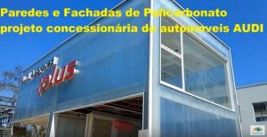 Paredes e divisórias de Policarbonato 40 mm wall 40 Polysolution 