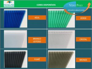 cores veneziana Industrial Vent Poly