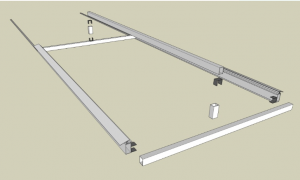 Cobertura de Piscina com Policarbonato Alveolar Azul e Perfil de aluminio PC 5512 - Polysolution