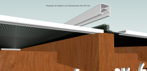 Cobertura de Policarbonato Pergolado Multi Painel 600 mm -#DIY #DIYpergolado - POlysolution