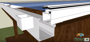 Pergolado de MAdeira Caimento Zero Policarbonato - Polysolution 