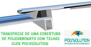 Transpasse em cobertura de Policarbonato - Polysolution 