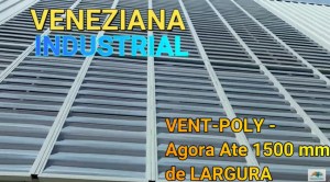 Veneziana Industrial em Policarbonato com Perfis de Aluminio sobre o muro - Privacidade, claridade e ventilação - POlysolution