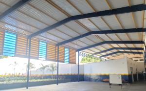 Veneziana industrial em Policarbonato Vent Poly cor Azul - Polysolution