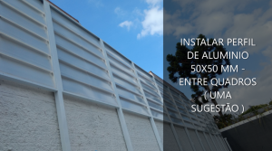 Veneziana Industrial em Policarbonato com Perfis de Aluminio sobre o muro - Privacidade, claridade e ventilação - POlysolution