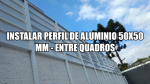 Veneziana Industrial em Policarbonato com Perfis de Aluminio sobre o muro - Privacidade, claridade e ventilação - POlysolution