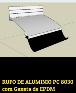 Novo Rufo de aluminio com gaxeta EPDM - Polysolution