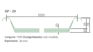 Telha de Policarbonato TERMOPAINEL - 20 mm x 1000 mm (TERMO-ACUSTICO)